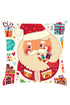 Sexy Cartoon Father Christmas with Gifts Pattern Pillow Case